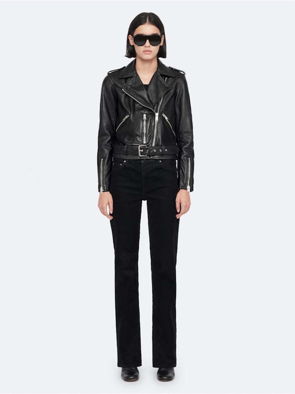 ALLSAINTS BALFERN LEATHER BIKER JACKET, Size 6